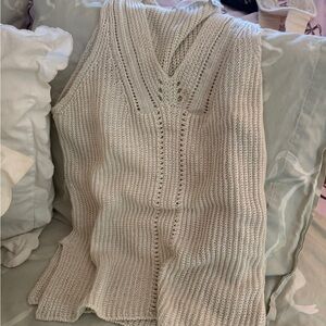 Anne Klein Limen Beige Knit Top